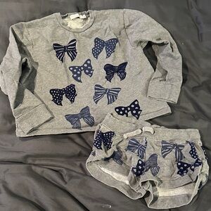 Stella McCartney Gray and Blue Kids Matching Set